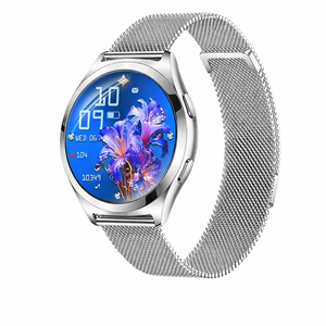 Smart Watch With Bluetooth Calling, Heart Rate Monitor And Fitness Tracking – Mesh Belt Silver
