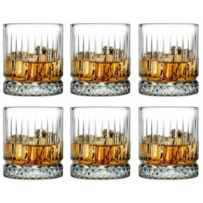 Pasabahce Elysia Whiskey Glass Tumbler 355ml | Set Of 6