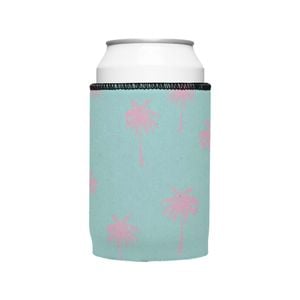 Stubbyz Palm Trees Pink Aqua Stubby Cooler Standard