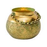 Moroccan Tealight Candle Holder - Distressed Gold