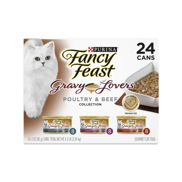 Fancy Feast 85g Gravy Lovers Poultry and Beef Wet Cat Food - 24 Pack