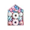 Catzon 72 Pcs Christmas Ball Ornaments with Multi Cute Shapes for Party Wedding Holiday-Set 4