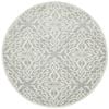 Liu Lydia Silver 200x200cm - Medium Round Pet Friendly Indoor Rug