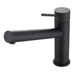 Mondella Resonance 40mm Matte Black Pin Lever Sink Mixer WELS 4 Star 7.5L/min