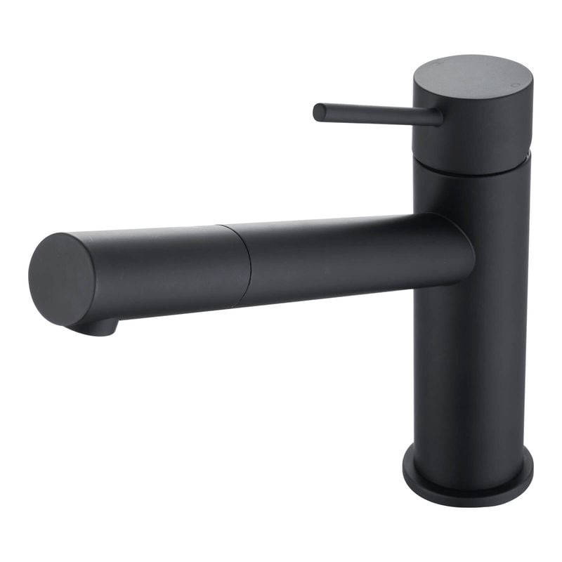 Mondella Resonance 40mm Matte Black Pin Lever Sink Mixer WELS 4 Star 7.5L/min