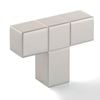 Hafele 46 x 34mm Grey Anodised Cabinet Knob