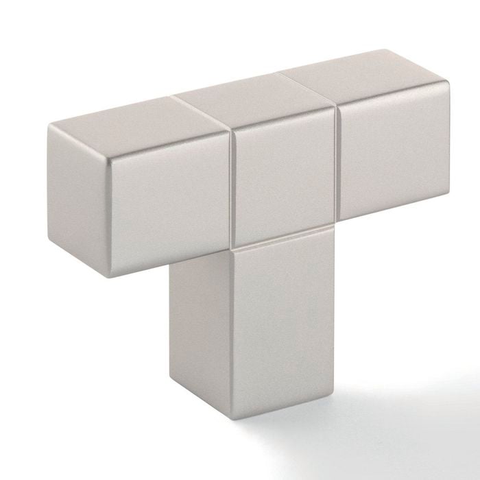 Hafele 46 x 34mm Grey Anodised Cabinet Knob