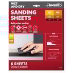 Rocket 400/600 Wet Dry Sanding Sheets - 6 Pack