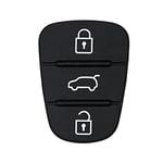 Replacement Buttons to suit Hyundai i30, i20, IX35, Elantra 3 Button Flip Key - Various Year Models - TKW Rubber Buttons