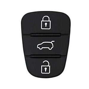 Replacement Buttons to suit Hyundai i30, i20, IX35, Elantra 3 Button Flip Key - Various Year Models - TKW Rubber Buttons