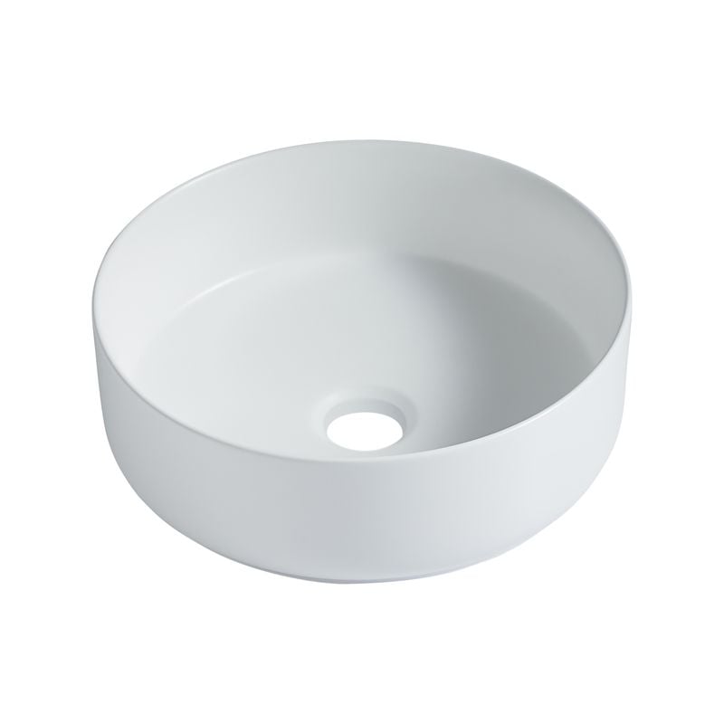 365 X 365mm Matte White Resonance Round Basin