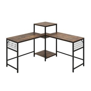 Costway 240cm Computer Desk Office Convertible 2-Person Table