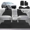 6D Diamond Car Floor Mats for Hyundai i30 2007-2012-Full Set-Black-Outback GT