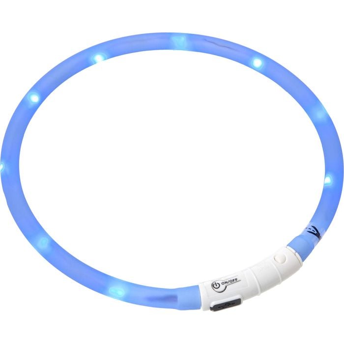 Flamingo 20-70cm Blue Visio Nera Dog LED Collar