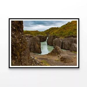 Iceland with Rocks  Print 100% Australian Made 120x90cm  (Poster)