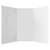 Stein 750 x 900 x 2000mm White 3-Sided Moulded Wall Shower Liner 