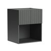 Kaboodle 600mm Grey Fig V-Groove Wall Microwave Cabinet