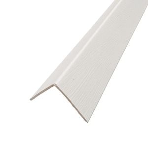 QuickBoard 30 x 30mm 2.7m Arctic White PVC Composite Equal Angle Trim