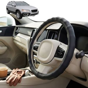 Australian Goose Steering Wheel Cover for Volvo XC70 2007 - 2016 (Mk II) Circle Black