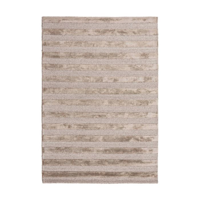 Colorscope shimmer lines contemporary indoor rug taupe 160x230cm