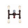 CLA Lighting STEAM Interior Aged Iron Pipe Wall Light- 4Lt