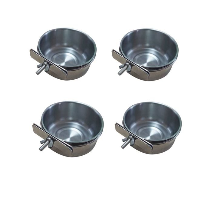 Yes4pets 4 X Small Pet Rabbit Bird Parrot Dog Cat Water Bowls