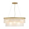Lexi Lighting Greer 5 Lights Chandelier Gold Metal Frosted Glass 80x22x120cm