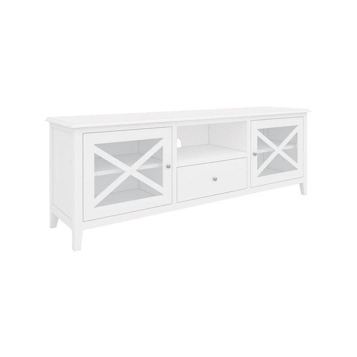 Daisy ETU Entertainment TV Unit 210cm Solid Acacia Wood Hampton - White