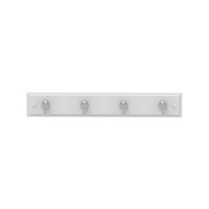 Mode 4 Chrome Hooks On White Board Key Rack