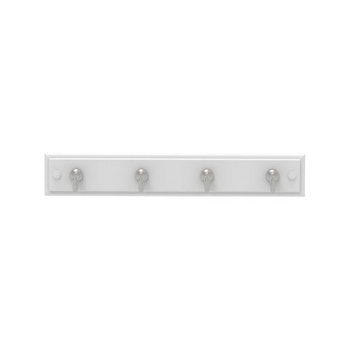 MODE 4 Chrome Hooks On White Board Key Rack