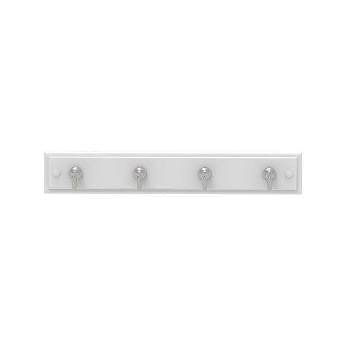 MODE 4 Chrome Hooks On White Board Key Rack