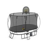 Springfree Large Oval Trampoline 2.4m X 4m - Sports Accessory Bundle Basketball Hoop, Ladder And Bag