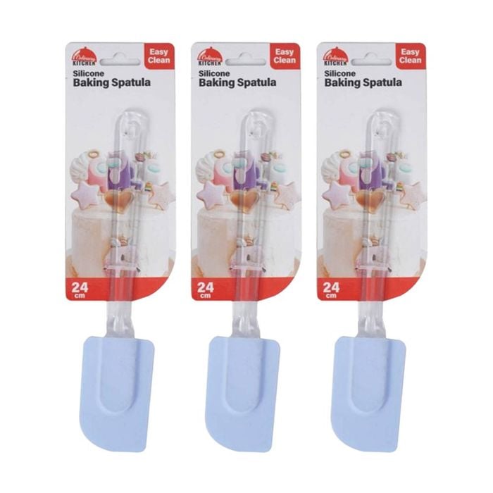 3PK Culinary Kitchen Silicone Baking Spatula Cooking Utensil 24cm Assorted