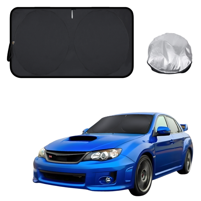 Front Windscreen Sun Shade for Subaru WRX 2008 - 2014 - Standard 150 x 85 cm - Black