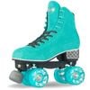 Crazy Skates Evoke Leather Suede Roller Skates - Teal