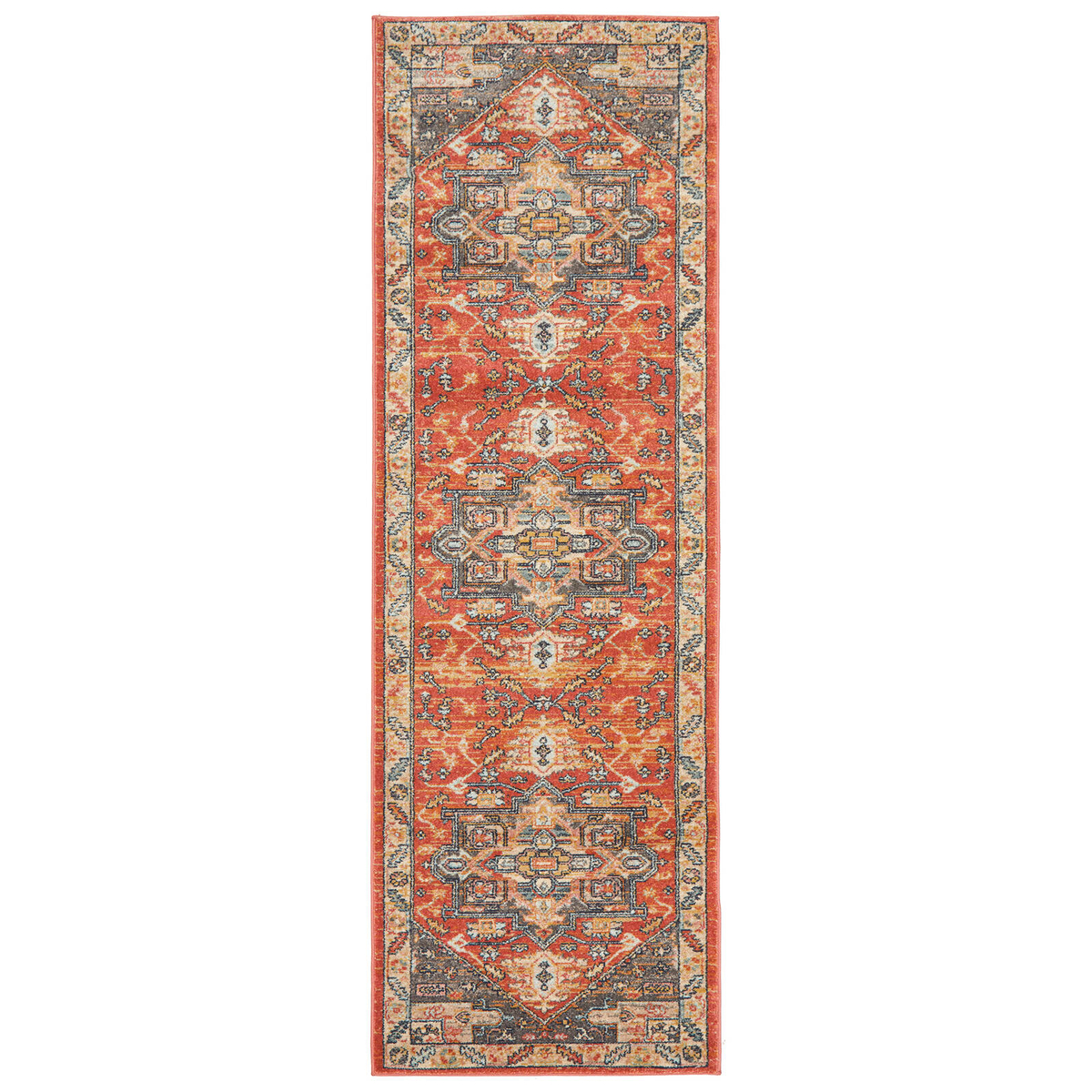Heritage 850 Terracotta 500x80cm Rug - Bunnings Australia