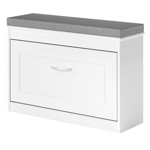 Levede 75cm Shoe Rack Storage Cabinet Bench Cosy Padded Seat Organiser Cupboard