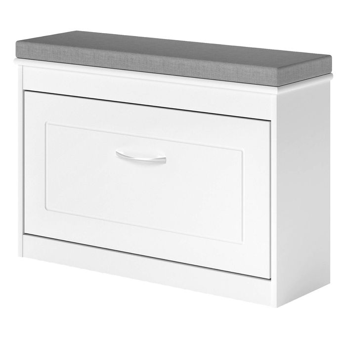 Levede 75cm Shoe Rack Storage Cabinet Bench Cosy Padded Seat Organiser Cupboard