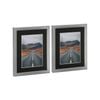 Nicola Spring Photo Frames with 5" x 7" Mount - 8" x 10" - Grey - Pack of 2