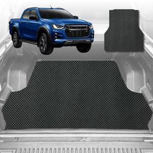 6D Diamond Ute Tub Mat for Holden Commodore Ute Single Cab (VE VF) 2007-2017-Black-Outback GT