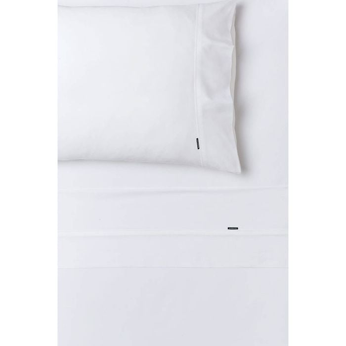 Linen House Nara Bamboo Cotton 400TC White Bed Sheet Set - King
