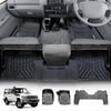 3D Floor Mats for Toyota Landcruiser 79/76 Series Dual Cab 2012-2022 Customized All Weather Mat