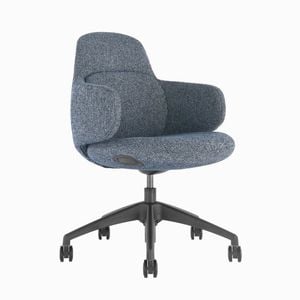 Desky Arco Office Chair - Midnight Blue