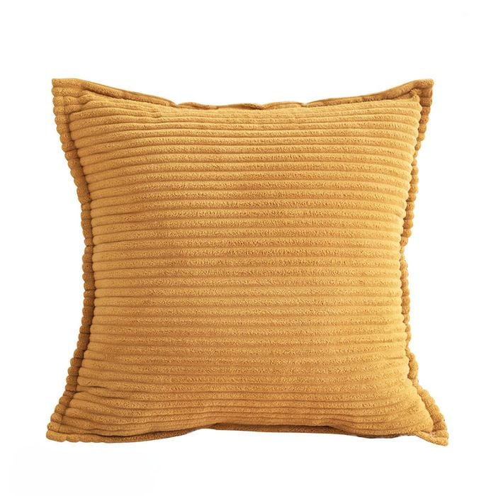 SOGA Wabi Sabi Arches Mustard Throw Pillow 45cm