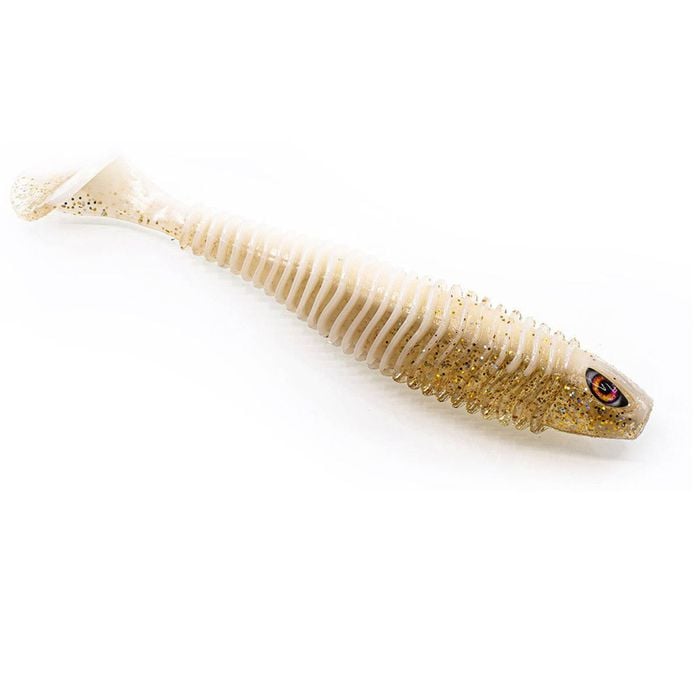 Chasebaits 3-Inch Paddle Baits Soft Plastic Fishing Lures - MILK FLASH