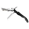 Beaumont Double Reach Corkscrew Waiters Friend Black 122mm Bar Bottle Opener Foil Cutter