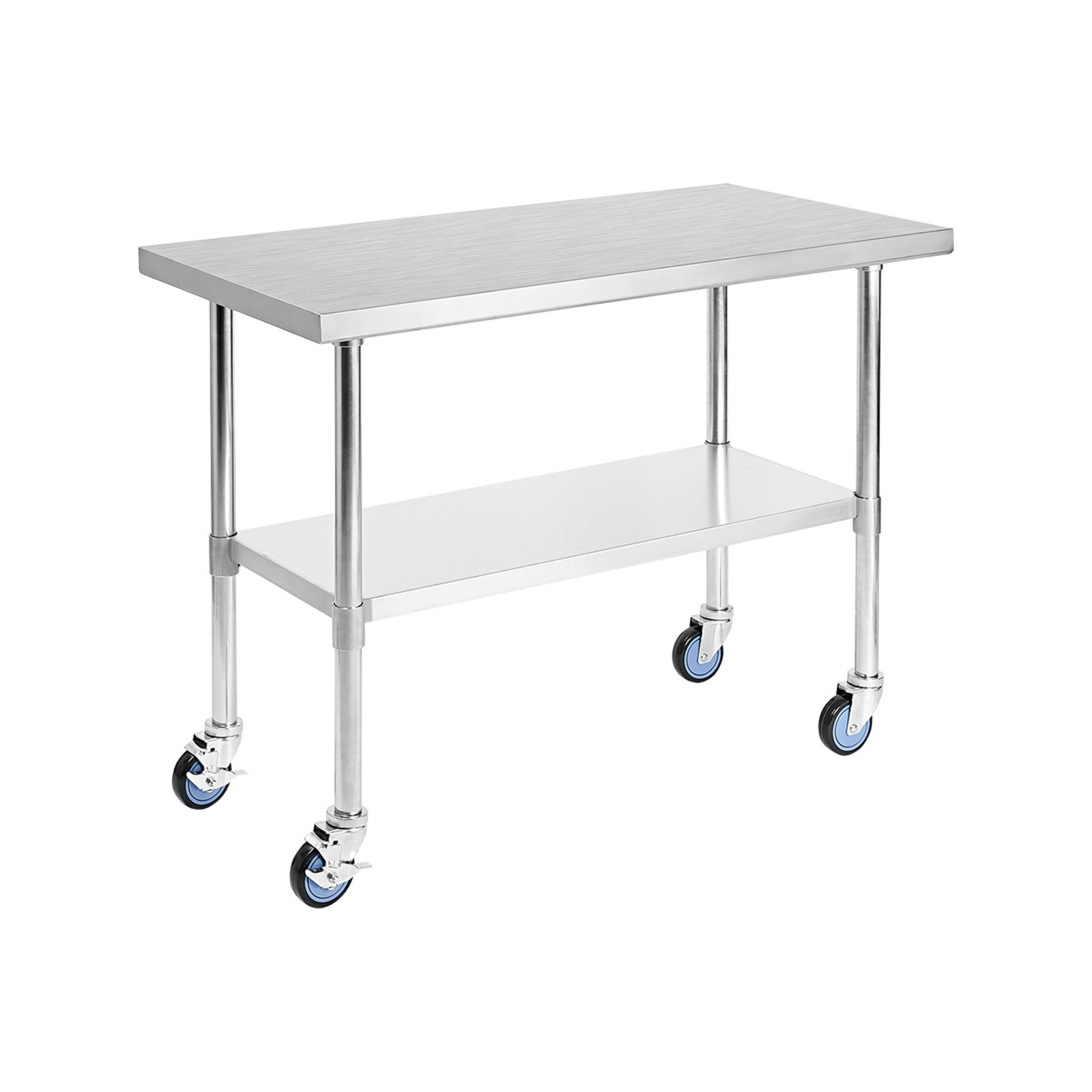 Simplus Stainless Steel Kitchen Bench Work Food Prep Table 1800x600mm Wheels 304 Bunnings Australia