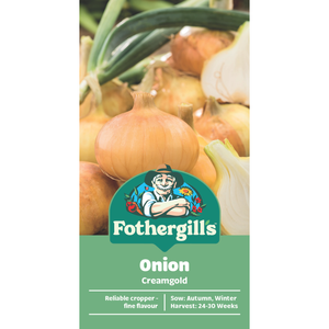 Fothergill's Creamgold Onion Vegetable Seeds