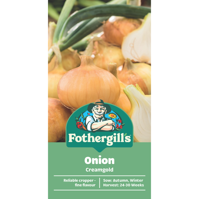 Fothergill's Creamgold Onion Vegetable Seeds