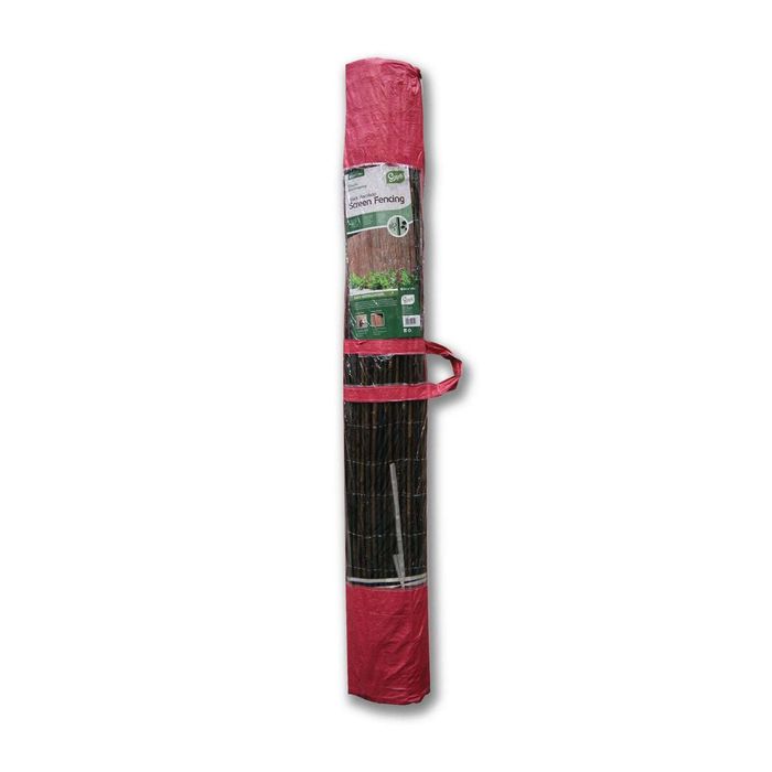 Scape 1.8 x 3.0m Black Bamboo Screen Fencing